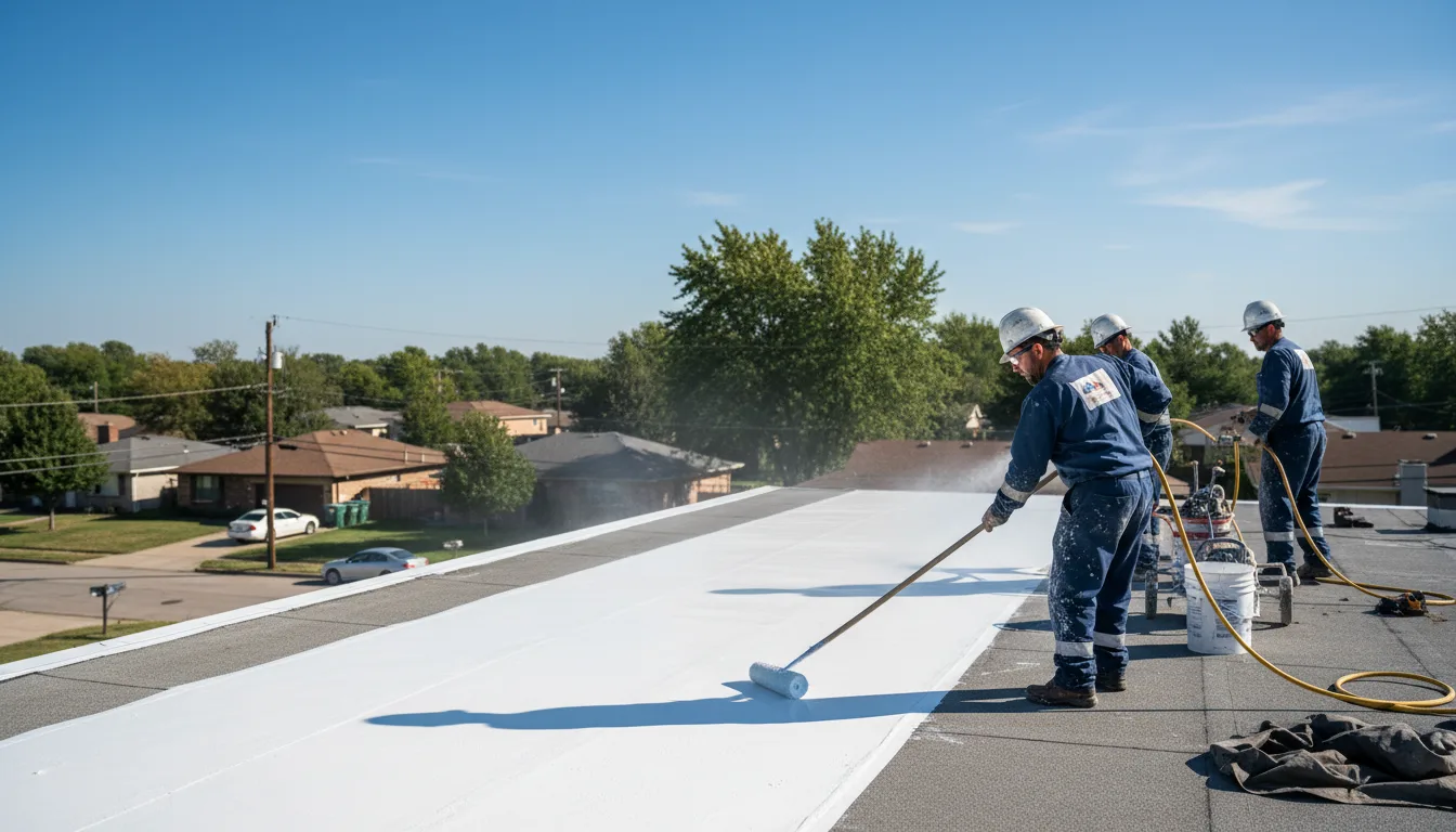Commercial roof coating in Buchanan Dam, TX near me